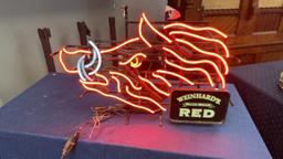 WEINHARD'S BLUE BOAR RED LAGER BOAR NEON SIGN