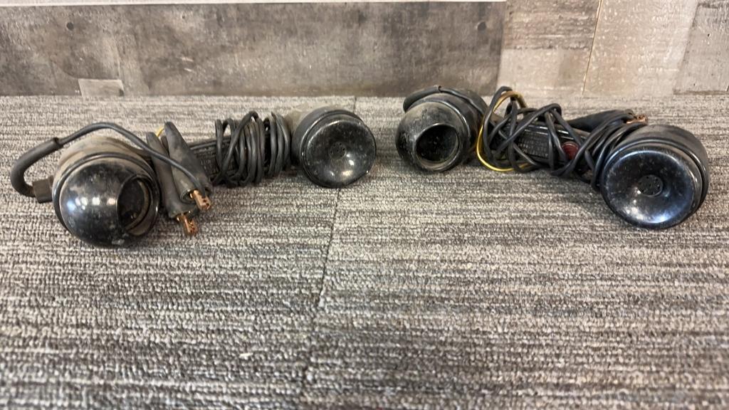2) WWII ERA TELEPHONE HANDSET