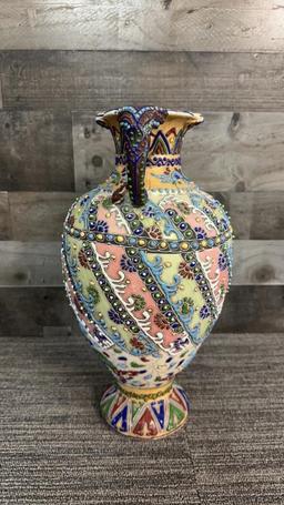 JAPANESE MORIAGE SATSUMA STYLE VASE