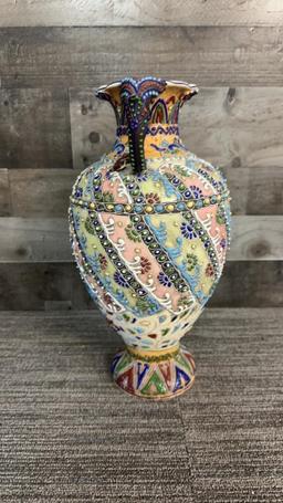 JAPANESE MORIAGE SATSUMA STYLE VASE