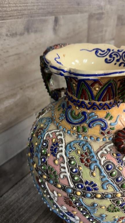 JAPANESE MORIAGE SATSUMA STYLE VASE