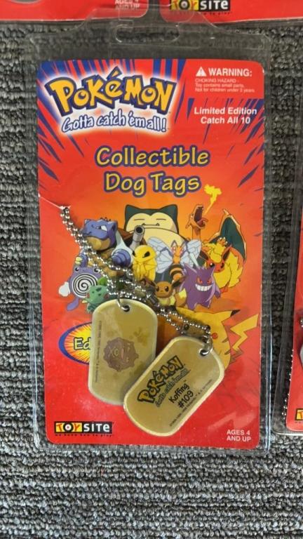 POKEMON COLLECTIBLE DOG TAGS