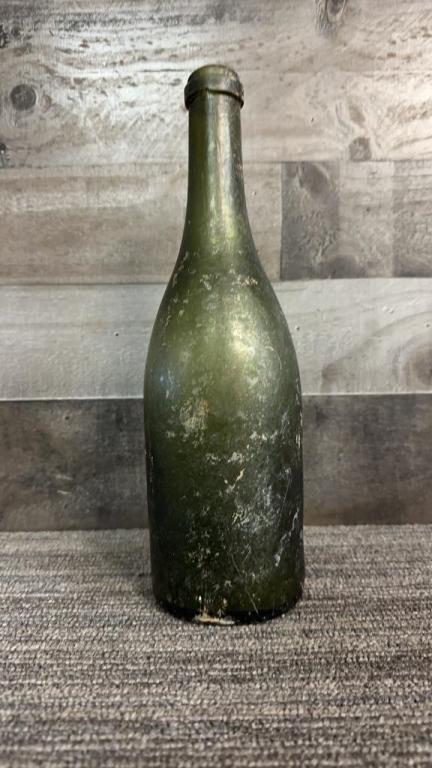 ANTIQUE IRIDESCENT WINE BOTTLES