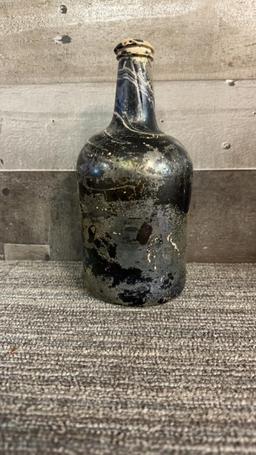 ANTIQUE IRIDESCENT WINE BOTTLES