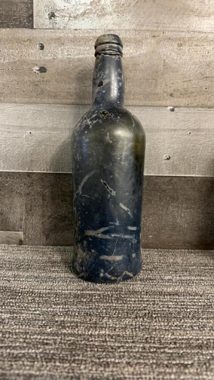ANTIQUE IRIDESCENT WINE BOTTLES