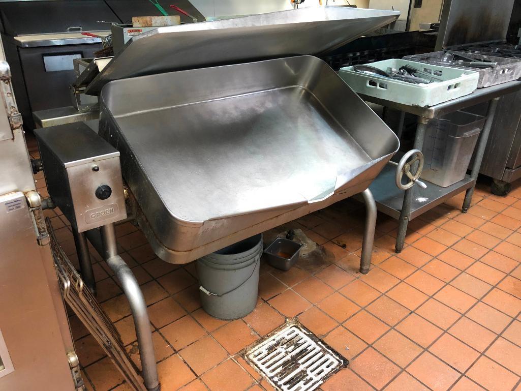 Commercial Stainless Steel Tilting Skillet, Very Clean, Steam