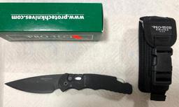 Pro-Tech TR-4.3 Tactical Response 4 w/ Box DLC Black Blade Plain Edge
