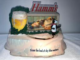 Rare Hamm's Beer Automated Changing Billboard Sign, Plastic