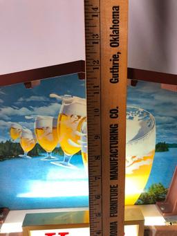 Hamm's Beer Lighted Beer Sign - Chalet Style