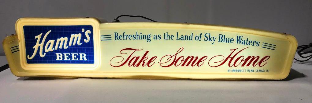 Hamm's Beer - Take Some Home - Lighted Beer Sign