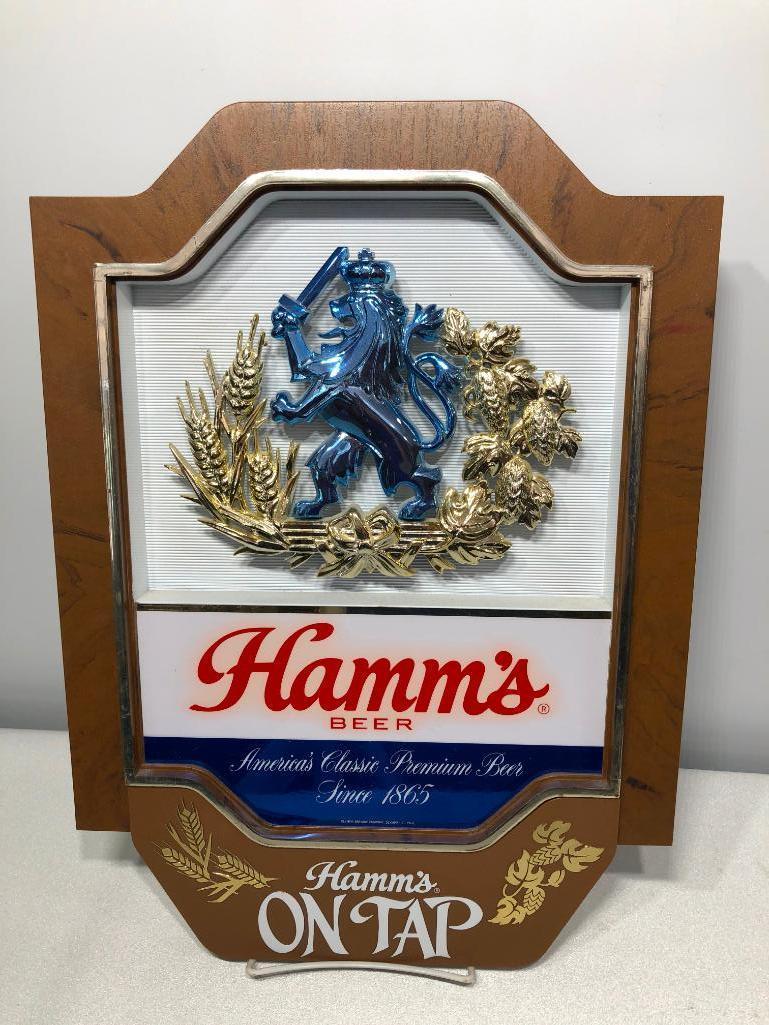 Hamm's Beer On Tap Plastic Sign