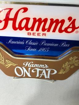 Hamm's Beer On Tap Plastic Sign