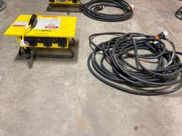 Portable Power Distribution Center, 30 Amps, 125/250 Volts, 8 Outlets, Model# 6506GU w/ HD 220v Cord