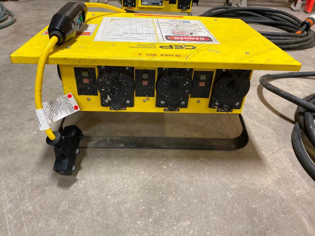 Portable Power Distribution Center, 30 Amps, 125/250 Volts, 8 Outlets, Model# 6506GU w/ HD 220v Cord