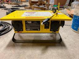 Portable Power Distribution Center, 30 Amps, 125/250 Volts, 8 Outlets, Model# 6506GU w/ HD 220v Cord