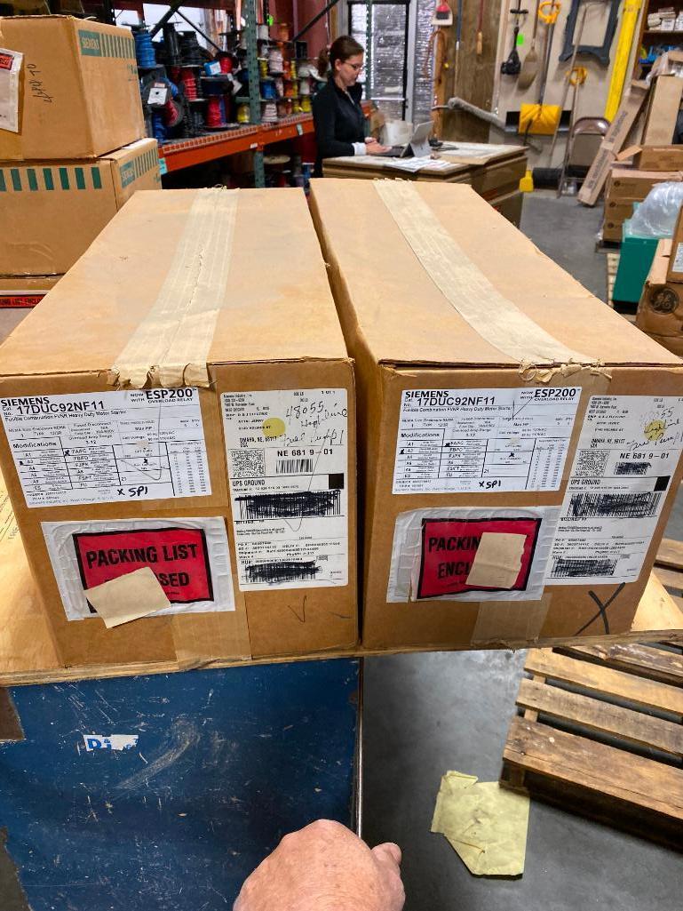 Lot of 2, Siemens Fusible Combination FVNR Heavy Duty Motor Starter, 5HP, 3PH, 3Pole, 460V