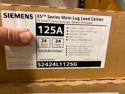 Lot of 3 NEW, Siemens ES Series Main Lug Load Centers 125A Cat. No. S2424L1125G - Panel Boxes