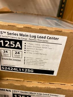 Lot of 3 NEW, Siemens ES Series Main Lug Load Centers 125A Cat. No. S2424L1125G - Panel Boxes