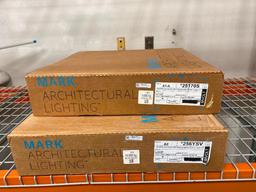 Lot of 2 NEW Troffers, Mark Architectural Lighting 2x4 & 2x2