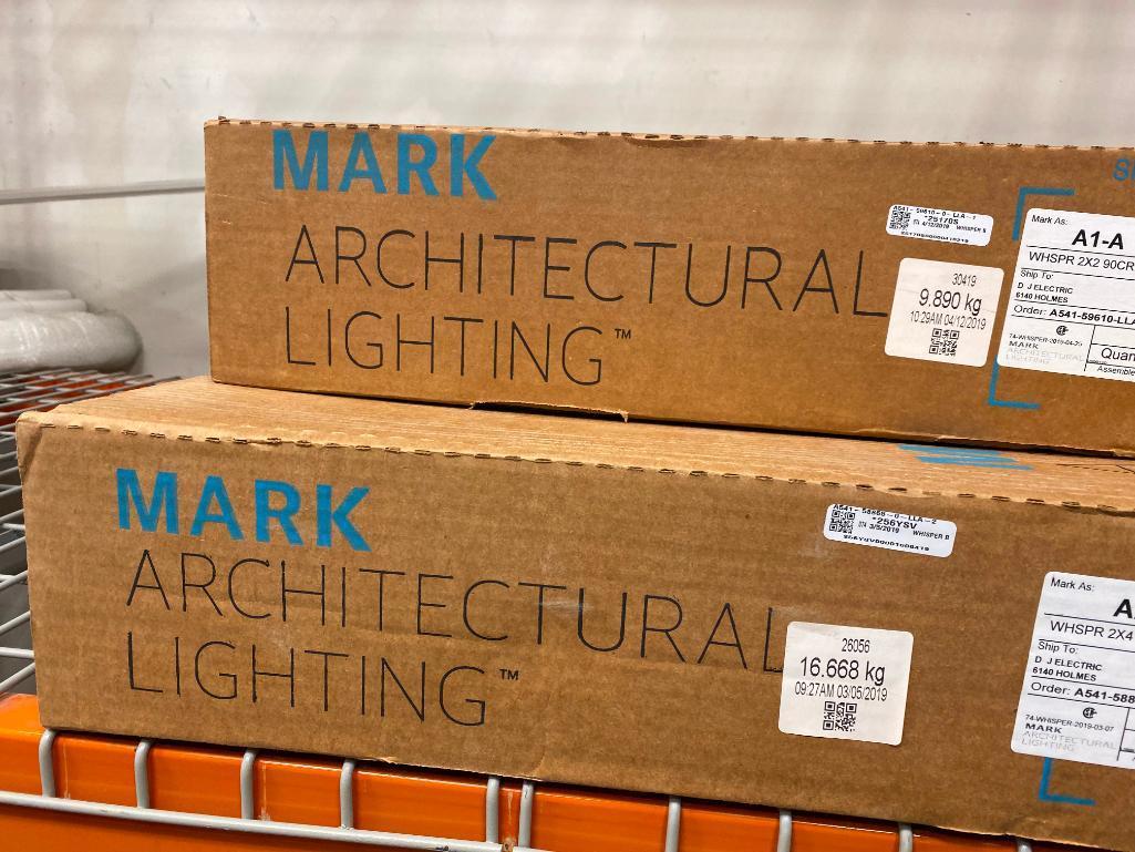Lot of 2 NEW Troffers, Mark Architectural Lighting 2x4 & 2x2