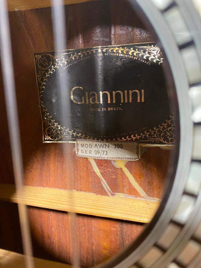 Giannini Guitar, AWN 300 Classical 1973 Handmade Brazil High End in Lay Work