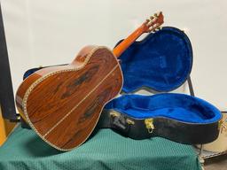 Giannini Guitar, AWN 300 Classical 1973 Handmade Brazil High End in Lay Work