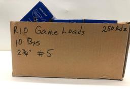 RIO Game Loads, 10 boxes, 250 Rounds, 2-3/4in #5 12 Gauge Shotgun Shells