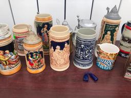 Collection of Beer Steins