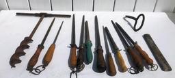 Old Knife Sharpening Stones, Bung Holer