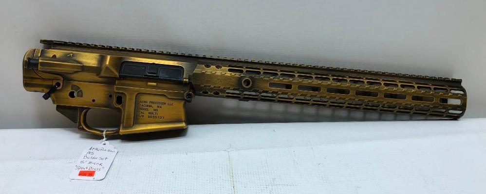 Aero Precision M5 Builder Set 15in M-LOK - Spent Brass Color MSRP: $599.99 - See Photo SN: US55737