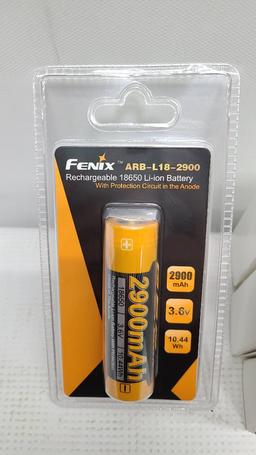 (4) Fenix Rechargeable 18650 Li-Ion Batteries Model ARB-L18-2900