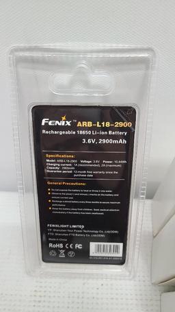(4) Fenix Rechargeable 18650 Li-Ion Batteries Model ARB-L18-2900