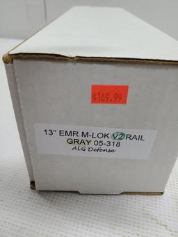 ALG Defense 13" Ergonomic Modular Rail V2 M-Lok Gray - Unopen Box