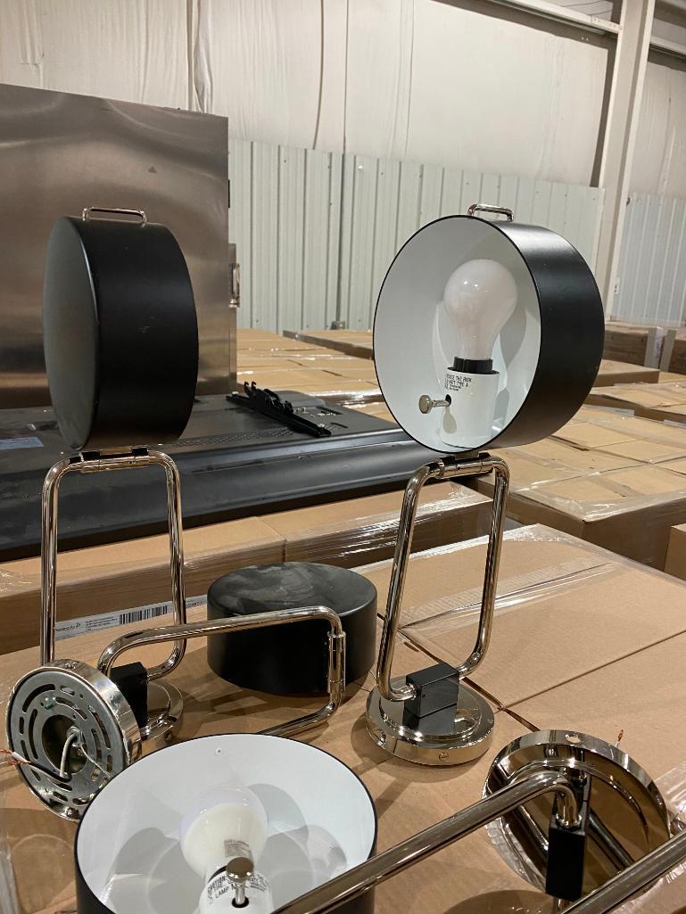 Lot of 7 Wall or Ceiling Mount Adjustable Arm Light Fixtures