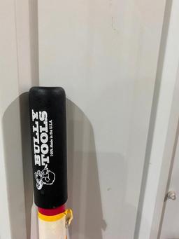 Lot of 2 Bully Tools Scrapers w/ Fiberglass Handles