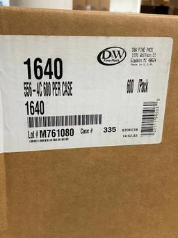 Sealed Box of 600, 2-Part Fruit & Deli Grab N Go Take Out Divided Containers, D&W Fine Pack No. 1640