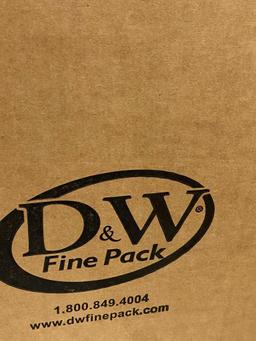 Sealed Box of 600, 2-Part Fruit & Deli Grab N Go Take Out Divided Containers, D&W Fine Pack No. 1640