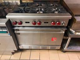 Wolf 6-Burner Gas Range / Oven on HD Casters