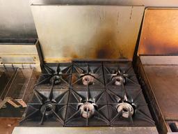 Wolf 6-Burner Gas Range / Oven on HD Casters