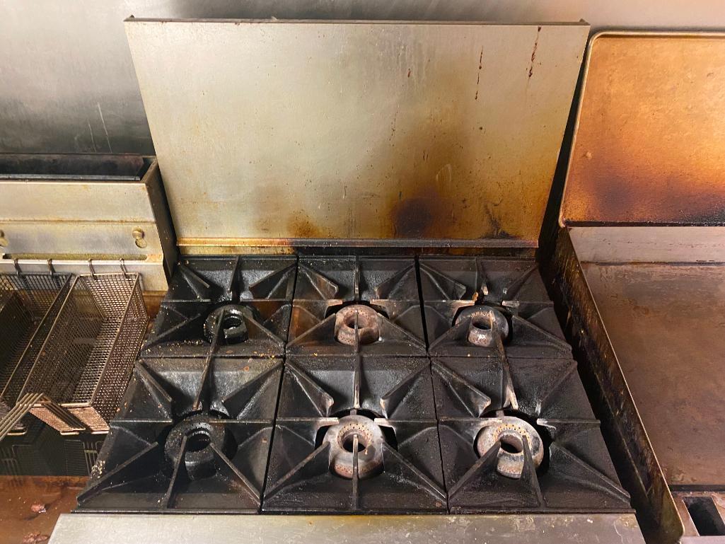 Wolf 6-Burner Gas Range / Oven on HD Casters