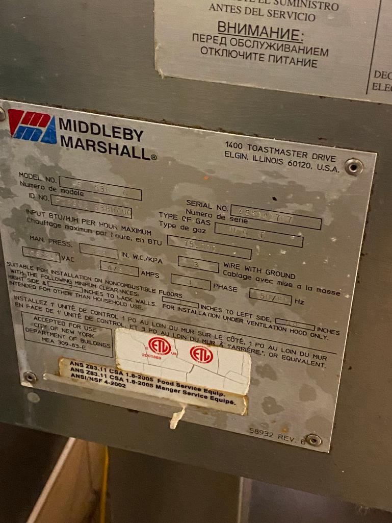 Middleby Marshall Model PS 536 G Direct Gas Fired Conveyor Ovens