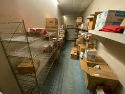 Lot of 9, NSF Chrome Dunnage Shelving Racks, 72in x 18in x 60in