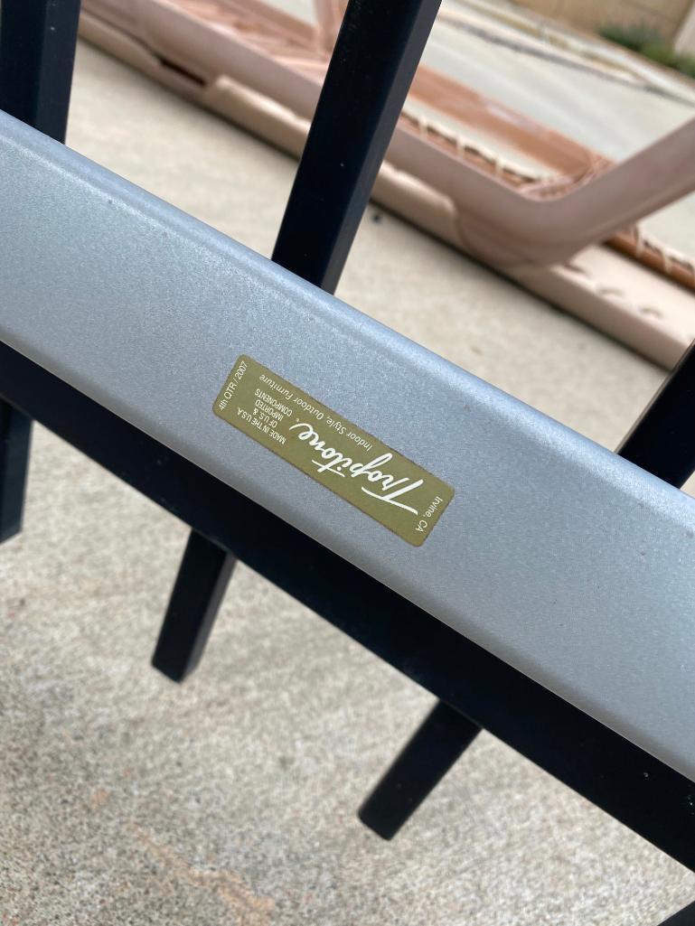 Lot of 8 Tropitone Patio Chairs, Some Fabric May Have Small Tears or Rips