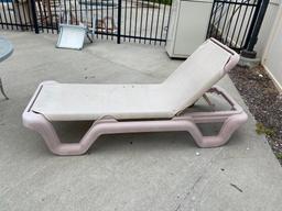 4-Position Poolside Loungers, Fabric May Have Small Tears or Rips