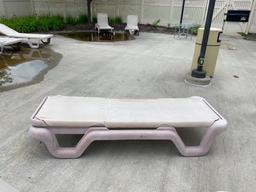 4-Position Poolside Loungers, Fabric May Have Small Tears or Rips