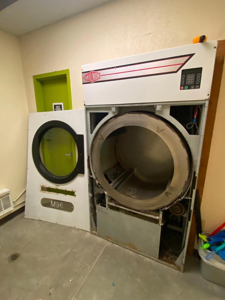 MILNOR Model: MLG-96D Commercial Front Load Dryer - As-Is - Does Not Work