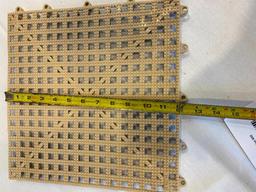 Dri-Dek Interlocking Shelf Liner, 26 Total Pieces, New Case of 12 plus 14 Extra, 12in x 12in ea