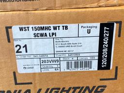 Lot of 6 NEW Lithuania Lighting Architectural Sconce - Exterior Lights, WST 150MHC WT TB SCWA LPI