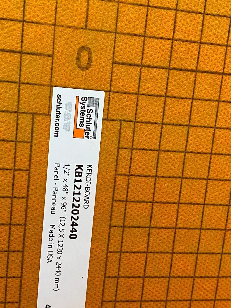 4 Full Sheets, Kerdi-Board 1/2in x 48in x 96in, KB1212202440 by Schluter Systems, Made in USA