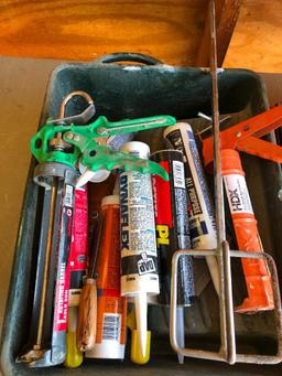 Respirator, Caulk, Sealants, Mixing Bit, Bucket, Trowel Tray, Caulk Guns